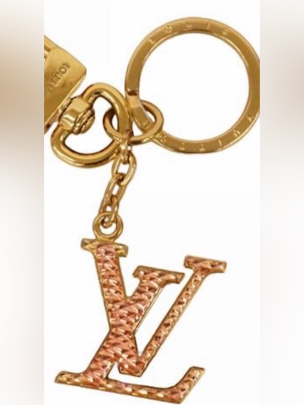 Louis Vuitton 🌼Full inclusion 🌼 Porte-Cles Nanogram Gold Keychain. - Picture 11 of 12